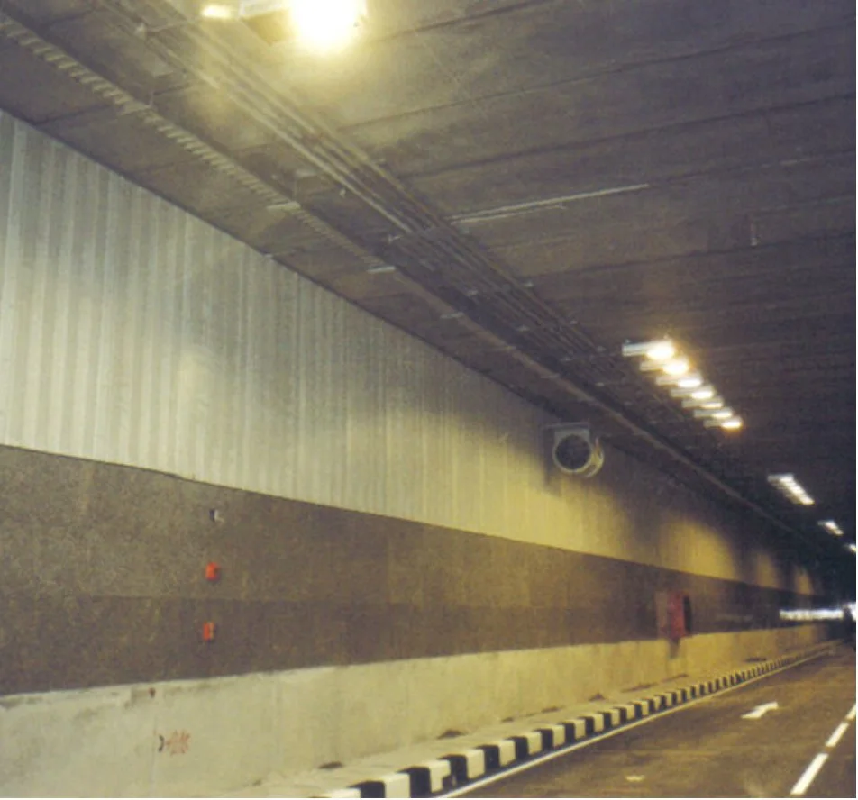 Sound absorption wall, Tha Phra Tunnel